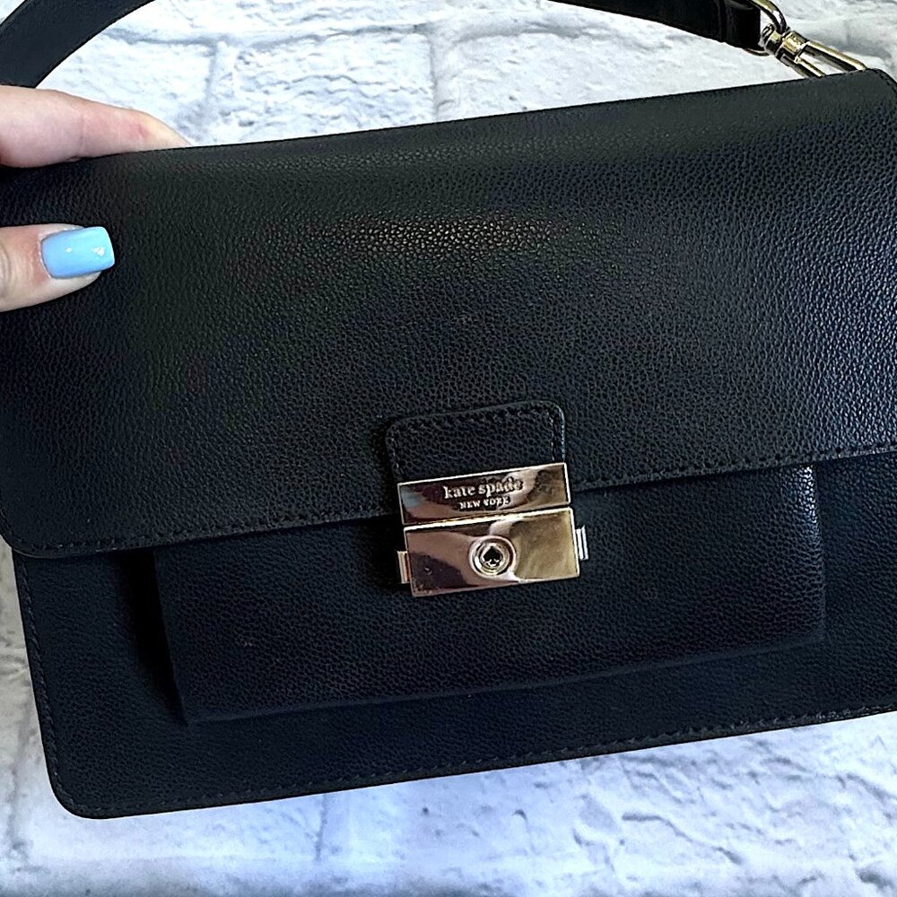 Kate Spade New York Shoulder Black Bag Authentic - Picture 11 of 12